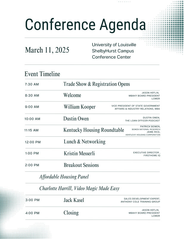 2025 Education Conference Agenda